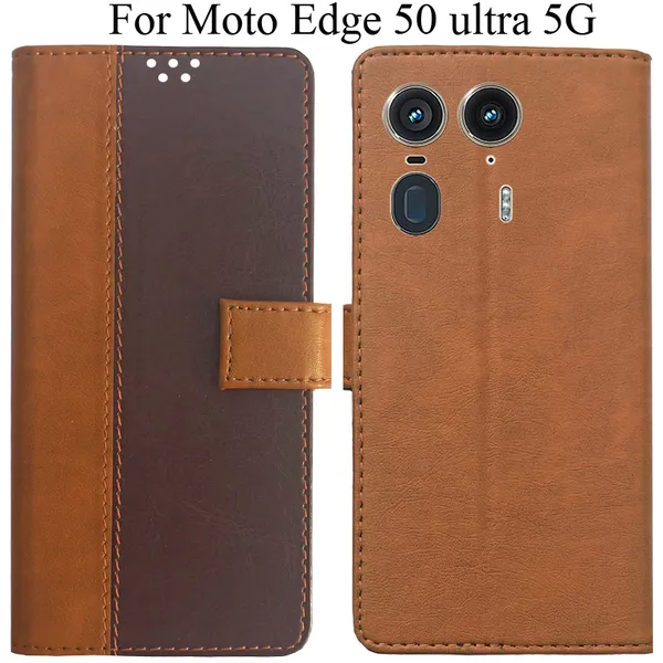 Brown_Premium_Flip_Cover_For_Moto_Edge_50_Ultra_5G