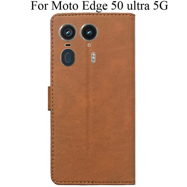 Brown_Premium_Flip_Cover_For_Moto_Edge_50_Ultra_5G