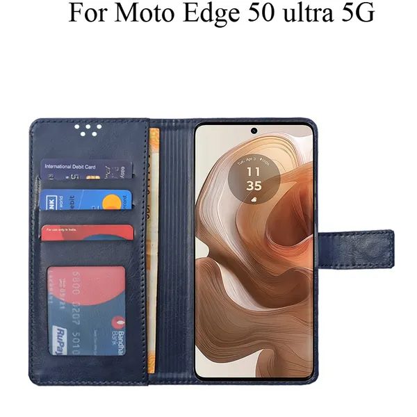 Blue_Premium_Flip_Cover_For_Moto_Edge_50_Ultra_5G