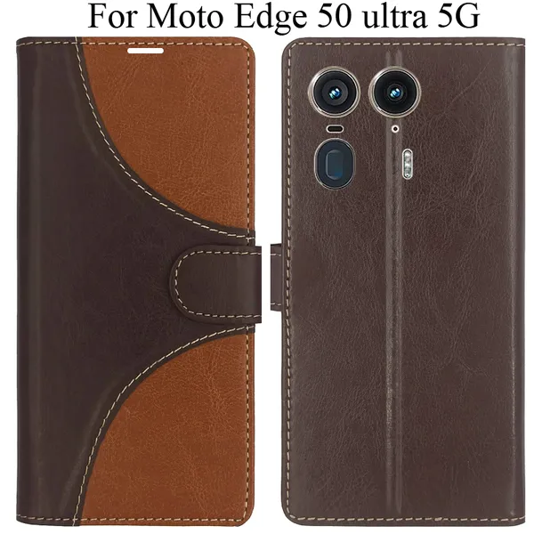 Brown_Premium_Flip_Cover_For_Moto_Edge_50_Ultra_5G