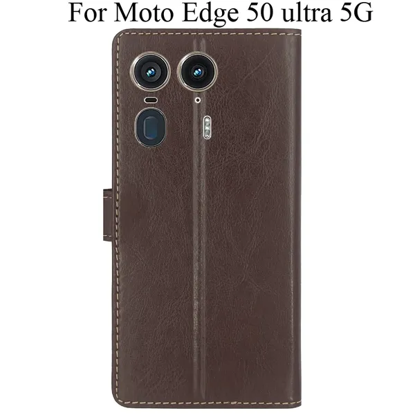 Brown_Premium_Flip_Cover_For_Moto_Edge_50_Ultra_5G