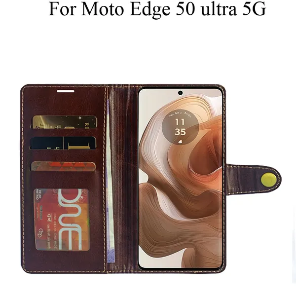 Beige_Premium_Flip_Cover_For_Moto_Edge_50_Ultra_5G