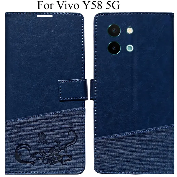 Blue_Premium_Flip_Cover_For_Vivo_Y58_5G