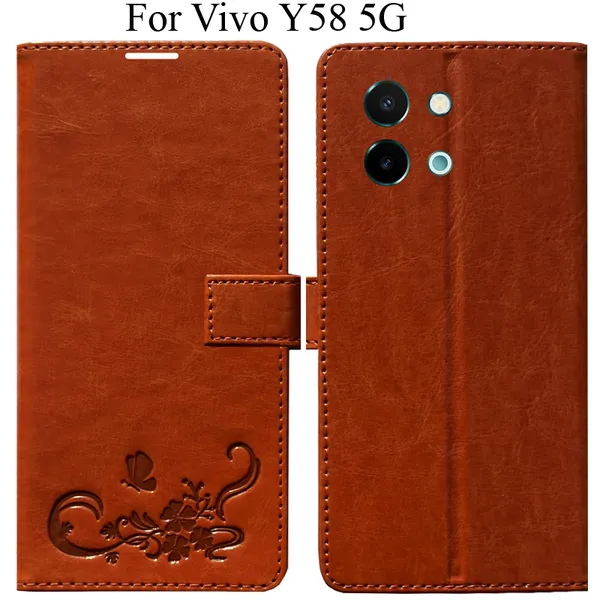 Orange_Premium_Flip_Cover_For_Vivo_Y58_5G