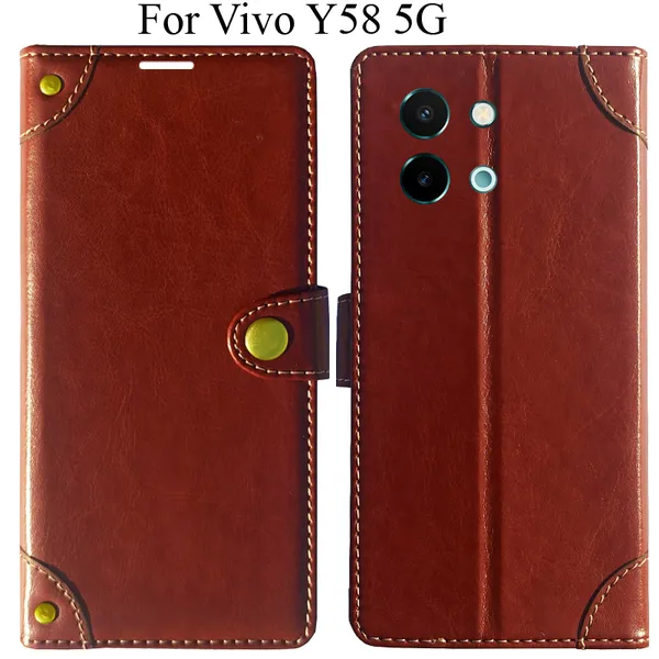 Brown_Premium_Flip_Cover_For_Vivo_Y58_5G