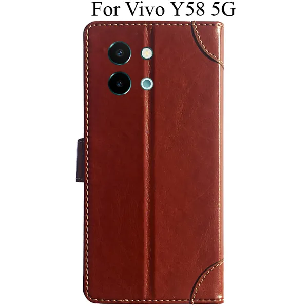 Brown_Premium_Flip_Cover_For_Vivo_Y58_5G