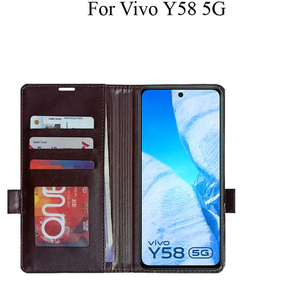 Brown_Premium_Flip_Cover_For_Vivo_Y58_5G