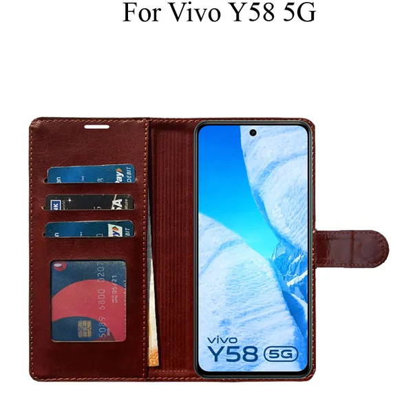 Brown_Premium_Flip_Cover_For_Vivo_Y58_5G