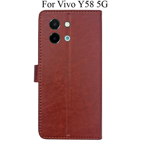 Brown_Premium_Flip_Cover_For_Vivo_Y58_5G