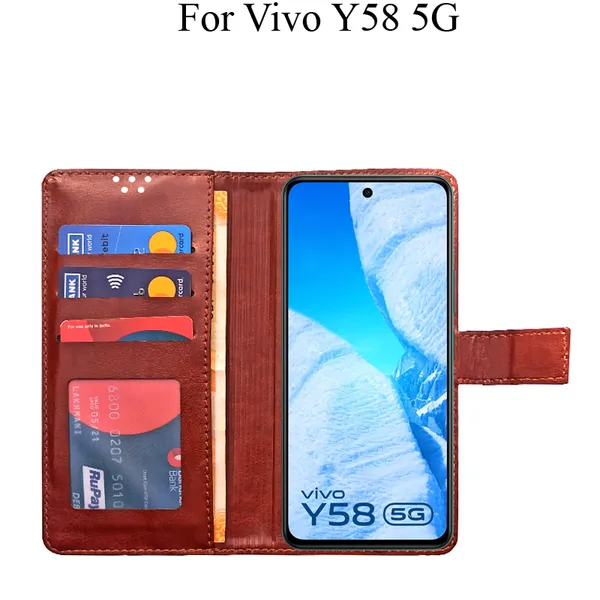 Brown_Premium_Flip_Cover_For_Vivo_Y58_5G