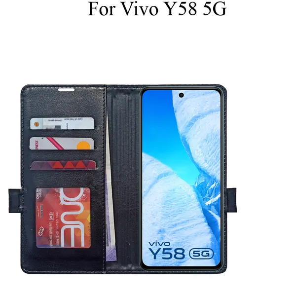 Black_Premium_Flip_Cover_For_Vivo_Y58_5G