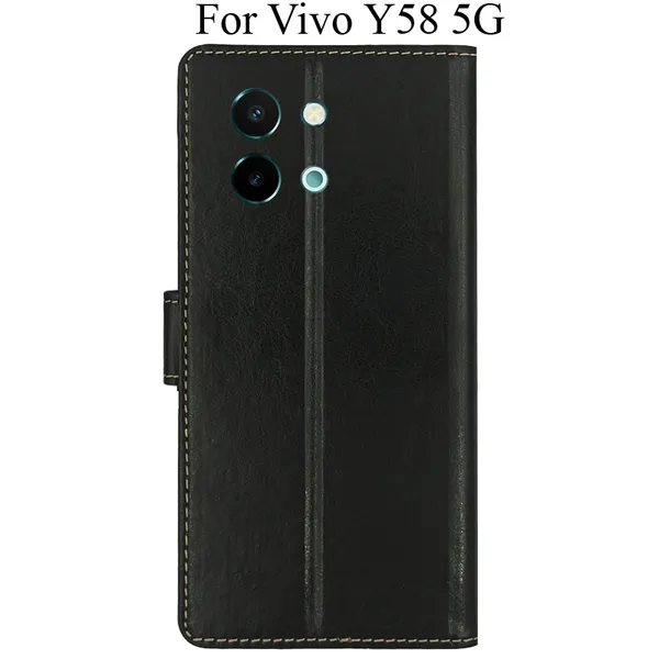 Black_Premium_Flip_Cover_For_Vivo_Y58_5G