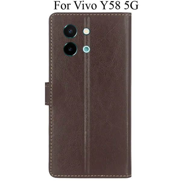 Brown_Premium_Flip_Cover_For_Vivo_Y58_5G