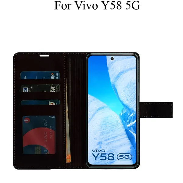 Brown_Premium_Flip_Cover_For_Vivo_Y58_5G