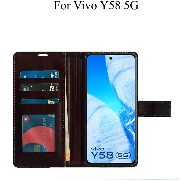 Brown_Premium_Flip_Cover_For_Vivo_Y58_5G