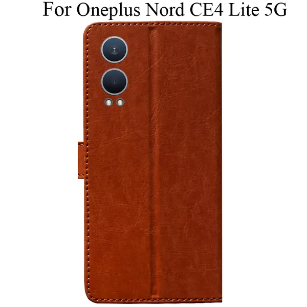 Orange_Premium_Flip_Cover_For_Oneplus_Nord_Ce4_Lite_5G