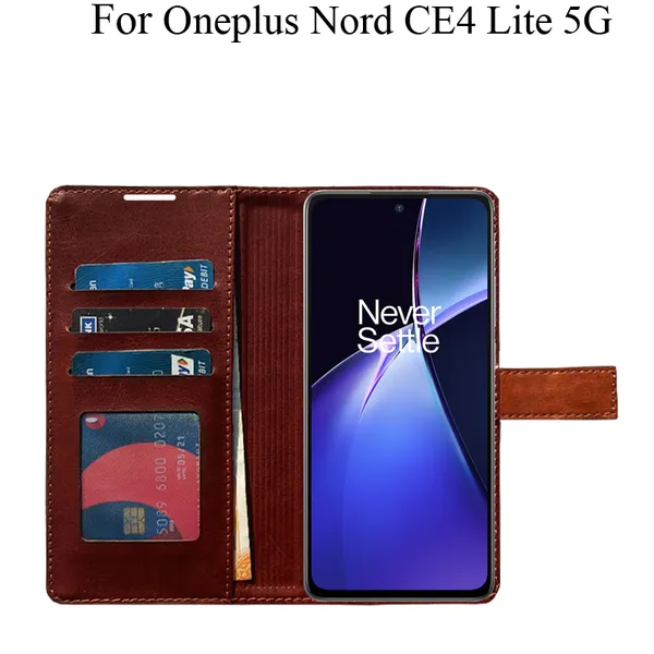 Orange_Premium_Flip_Cover_For_Oneplus_Nord_Ce4_Lite_5G