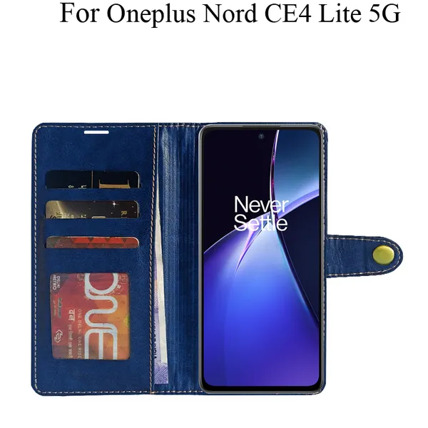 Blue_Premium_Flip_Cover_For_Oneplus_Nord_Ce4_Lite_5G