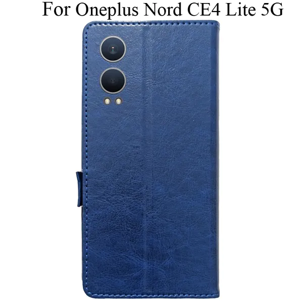 Blue_Premium_Flip_Cover_For_Oneplus_Nord_Ce4_Lite_5G