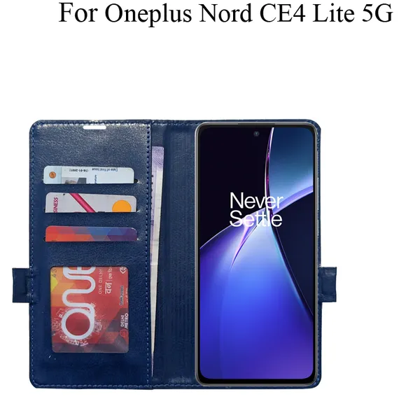 Blue_Premium_Flip_Cover_For_Oneplus_Nord_Ce4_Lite_5G