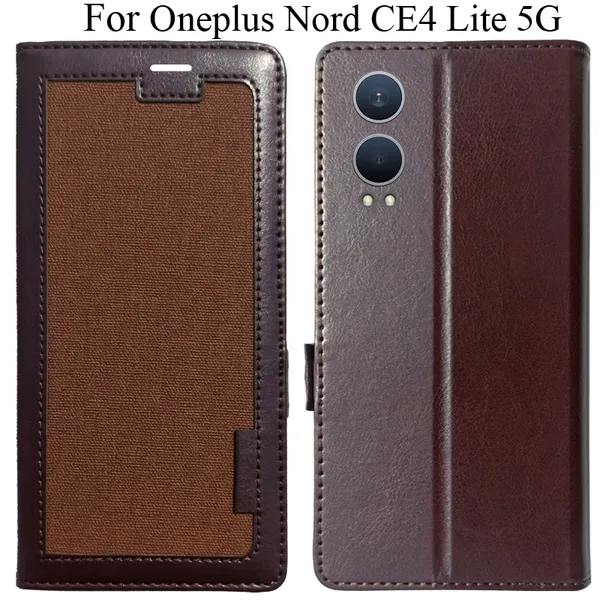 Brown_Premium_Flip_Cover_For_Oneplus_Nord_Ce4_Lite_5G