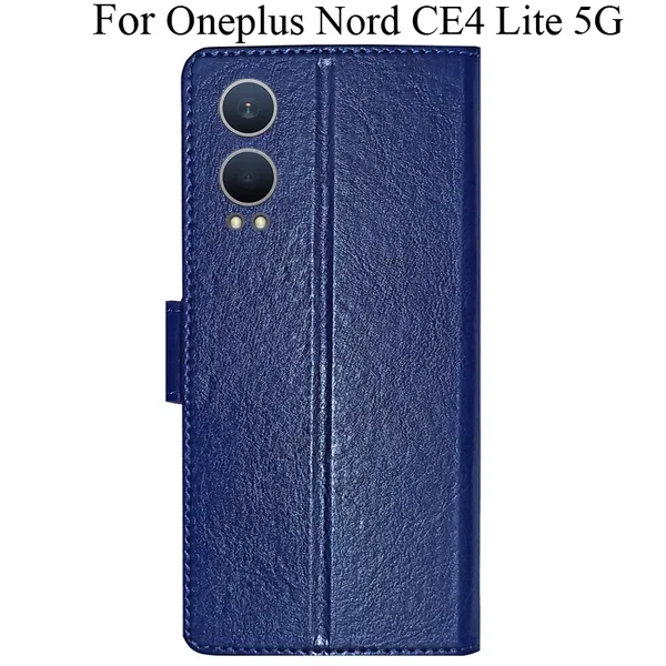 Blue_Premium_Flip_Cover_For_Oneplus_Nord_Ce4_Lite_5G