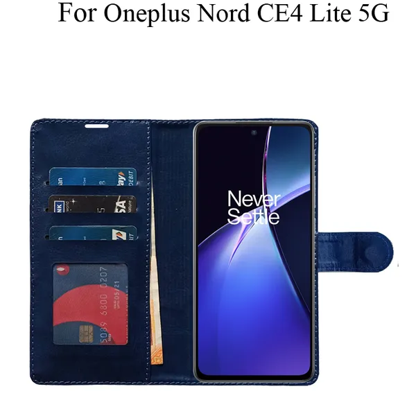 Blue_Premium_Flip_Cover_For_Oneplus_Nord_Ce4_Lite_5G