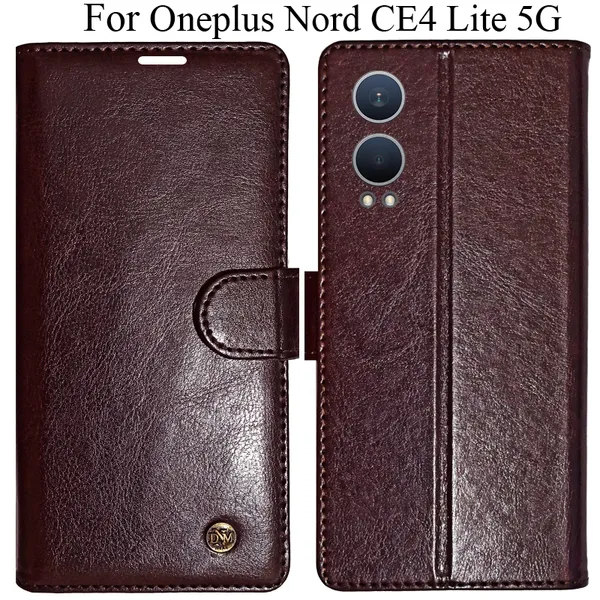 Beige_Premium_Flip_Cover_For_Oneplus_Nord_Ce4_Lite_5G