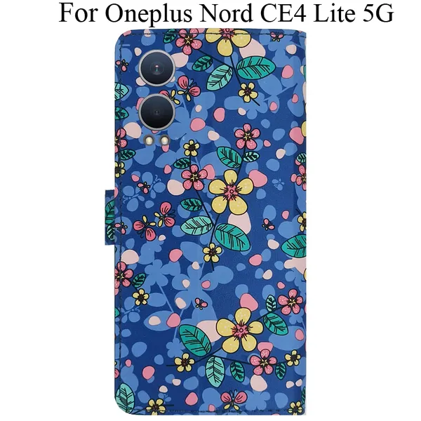 Blue_Premium_Flip_Cover_For_Oneplus_Nord_Ce4_Lite_5G