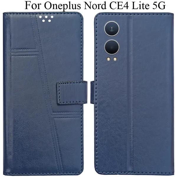 Blue_Premium_Flip_Cover_For_Oneplus_Nord_Ce4_Lite_5G