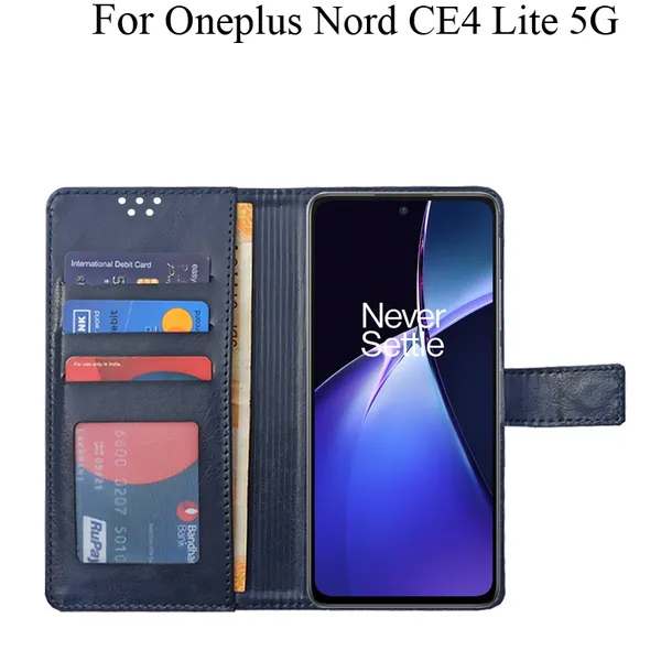 Blue_Premium_Flip_Cover_For_Oneplus_Nord_Ce4_Lite_5G