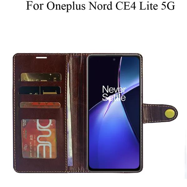 Beige_Premium_Flip_Cover_For_Oneplus_Nord_Ce4_Lite_5G