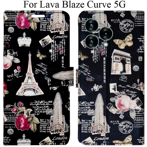 Black_Premium_Flip_Cover_For_Lava_Blaze_Curve_5G