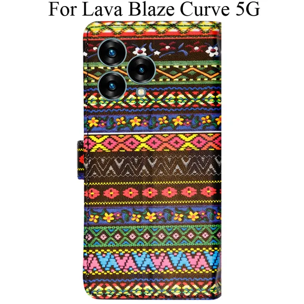 Multicolor_Premium_Flip_Cover_For_Lava_Blaze_Curve_5G