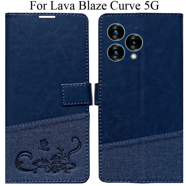 Blue_Premium_Flip_Cover_For_Lava_Blaze_Curve_5G