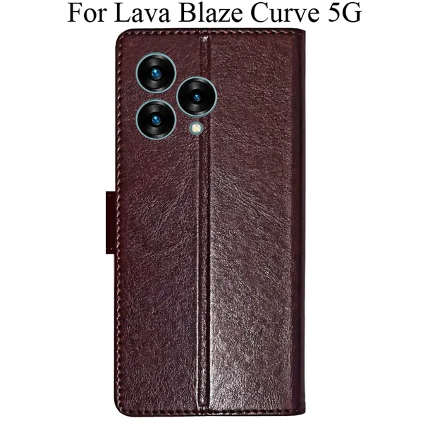 Beige_Premium_Flip_Cover_For_Lava_Blaze_Curve_5G