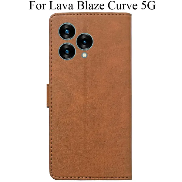Brown_Premium_Flip_Cover_For_Lava_Blaze_Curve_5G