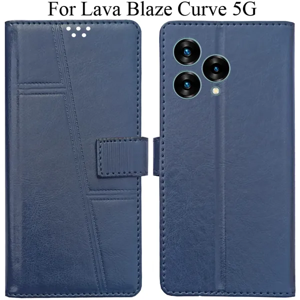 Blue_Premium_Flip_Cover_For_Lava_Blaze_Curve_5G