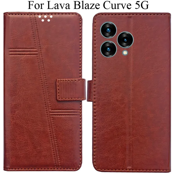 Brown_Premium_Flip_Cover_For_Lava_Blaze_Curve_5G
