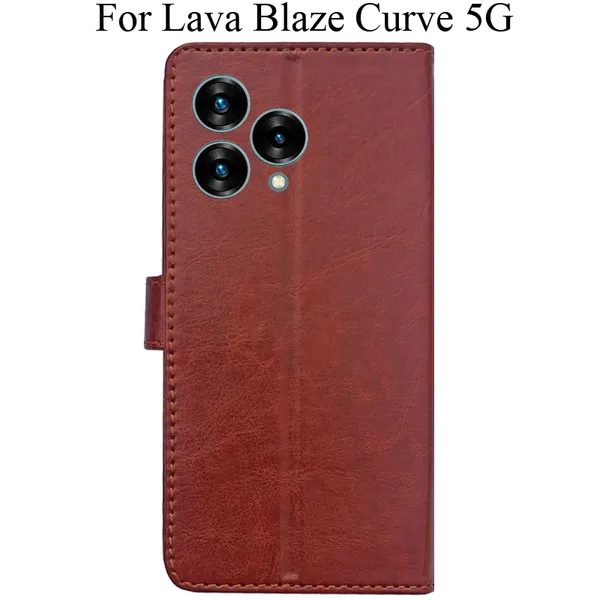 Brown_Premium_Flip_Cover_For_Lava_Blaze_Curve_5G