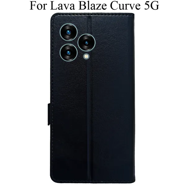 Black_Premium_Flip_Cover_For_Lava_Blaze_Curve_5G