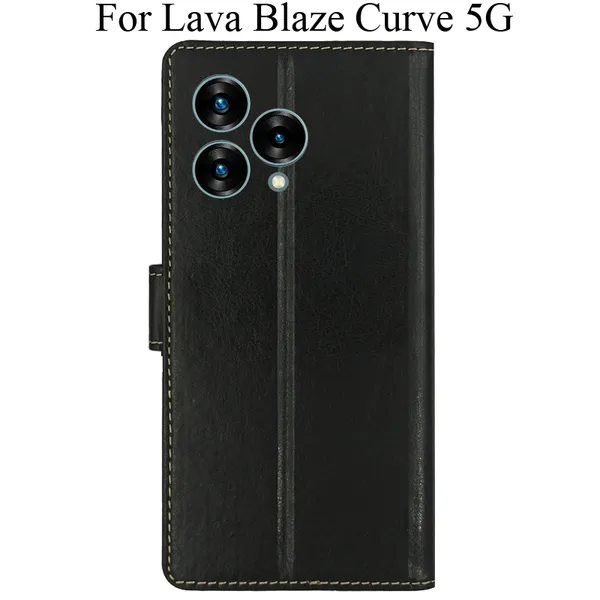 Black_Premium_Flip_Cover_For_Lava_Blaze_Curve_5G
