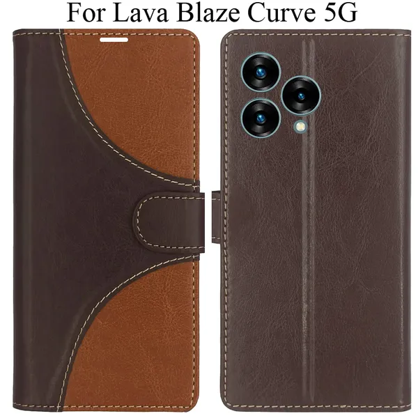 Brown_Premium_Flip_Cover_For_Lava_Blaze_Curve_5G