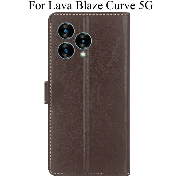 Brown_Premium_Flip_Cover_For_Lava_Blaze_Curve_5G