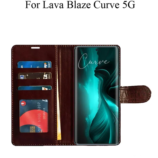 Brown_Premium_Flip_Cover_For_Lava_Blaze_Curve_5G