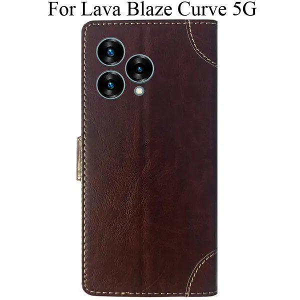 Beige_Premium_Flip_Cover_For_Lava_Blaze_Curve_5G