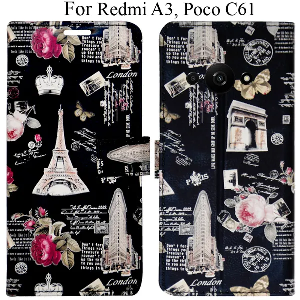 Black_Premium_Flip_Cover_For_Poco_C61,_Redmi_A3_(2024)