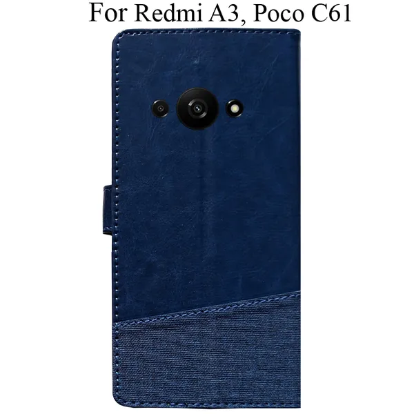 Blue_Premium_Flip_Cover_For_Poco_C61,_Redmi_A3_(2024)