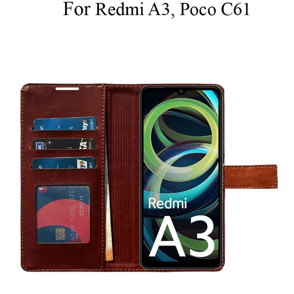 Orange_Premium_Flip_Cover_For_Poco_C61,_Redmi_A3_(2024)