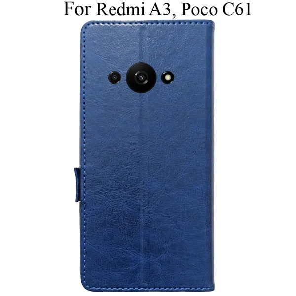Blue_Premium_Flip_Cover_For_Poco_C61,_Redmi_A3_(2024)